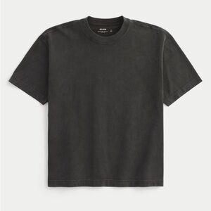 Hollister NAVY Heavyweight Boxy Fit Tee